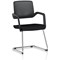 Cosmo Cantilever Chair Black Frame Black Seat
