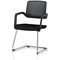 Cosmo Cantilever Chair Black Frame Black Seat