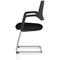 Cosmo Cantilever Chair Black Frame Black Seat