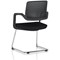 Cosmo Cantilever Chair Black Frame Black Seat