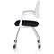 Cosmo Training Chair White Frame Black Seat
