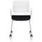 Cosmo Training Chair White Frame Black Seat
