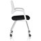 Cosmo Training Chair White Frame Black Seat