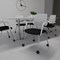 Cosmo Training Chair White Frame Black Seat