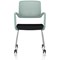 Cosmo Training Chair Green Frame Black Seat