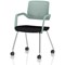Cosmo Training Chair Green Frame Black Seat