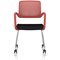 Cosmo Training Chair Red Frame Black Seat