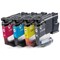 Brother Black Cyan Magenta Yellow Standard Capacity Ink Cartridge Multi Pack 500 pages each- LC521VAL