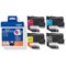 Brother Black Cyan Magenta Yellow Standard Capacity Ink Cartridge Multi Pack 500 pages each- LC521VAL
