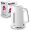Breville VKT257 Bold Kettle, 3kw, 1.7 Litres, White/Chrome Breville VKT257 Bold Kettle, 3kw, 1.7 Litres, White/Chrome
