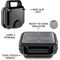 Breville 3-in-1 Ultimate Snack Maker, Black/Stainless Steel