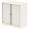 Qube by Bisley Low Tambour Unit, Supplied Empty, 1000x470x1000mm, Chalk White