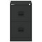Qube by Bisley Foolscap Filing Cabinet, 2 Drawer, Black