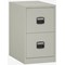 Qube by Bisley Foolscap Filing Cabinet, 2 Drawer, Goose Grey