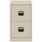 Qube by Bisley Foolscap Filing Cabinet, 2 Drawer, Chalk White