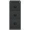 Qube by Bisley Foolscap Filing Cabinet, 3 Drawer, Black