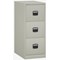 Qube by Bisley Foolscap Filing Cabinet, 3 Drawer, Goose Grey