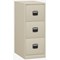 Qube by Bisley Foolscap Filing Cabinet, 3 Drawer, Chalk White