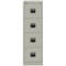 Qube by Bisley Foolscap Filing Cabinet, 4 Drawer, Goose Grey