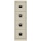 Qube by Bisley Foolscap Filing Cabinet, 4 Drawer, Chalk White
