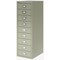 Qube by Bisley 9 Multidrawer Cabinet, Goose Grey
