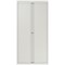 Qube by Bisley Tall Tambour Unit, Supplied Empty, 1000x470x1970mm, Chalk White