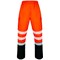 Beeswift Deltic Hi-Vis Two Tone Overtrousers, Orange & Black, 4XL