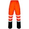 Beeswift Deltic Hi-Vis Two Tone Overtrousers, Orange & Black, 4XL