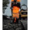 Beeswift Deltic Hi-Vis Two Tone Overtrousers, Orange & Black, 4XL