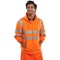 Beeswift Zip-Up Hooded Sweatshirt, Orange, XL