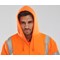 Beeswift Zip-Up Hooded Sweatshirt, Orange, XL