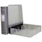 Hermes Plastic Box File, 80mm Spine, A4, Metallic Silver