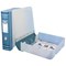 Hermes Plastic Box File, 80mm Spine, A4, Metallic Blue