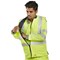 Beeswift Reversible Bodywarmer, Saturn Yellow & Navy Blue, 4XL