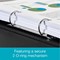 Elba Ring Binder, A4, 2 O-Ring, 25mm Capacity, Black, Pack of 10