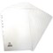 Elba Reinforced Board Subject Dividers, 12-Part, Blank Tabs, A4, White