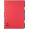 Elba Heavyweight Subject Dividers, 10-Part, Blank Multicolour Tabs, A4, Multicolour