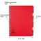 Elba Heavyweight Subject Dividers, Extra Wide, 10-Part, Blank Multicolour Tabs, A4, Multicolour