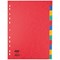 Elba Heavyweight Index Dividers, Jan-Dec, Multicolour Tabs, A4, Multicolour