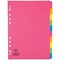 Elba Subject Dividers, 10-Part, Blank Multicolour Tabs, A4, Multicolour