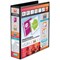 Elba Panorama Presentation Ring Binder, A4, 4 D-Ring, 50mm Capacity, Black, Pack of 4