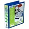 Elba Panorama Presentation Ring Binder, A4, 4 D-Ring, 50mm Capacity, Blue, Pack of 4