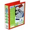 Elba Panorama Presentation Ring Binder, A4, 4 D-Ring, 50mm Capacity, Red, Pack of 4
