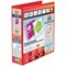 Elba Panorama Presentation Ring Binder, A4, 4 D-Ring, 50mm Capacity, Red, Pack of 4