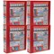 Elba Panorama Presentation Ring Binder, A4, 4 D-Ring, 50mm Capacity, Red, Pack of 4