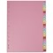 Elba Index Dividers, A-Z, Multicolour Tabs, A4, Multicolour