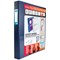 Elba Vision Ring Binder, A3, 4 D-Ring, 30mm Capacity, Portrait, Blue