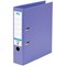 Elba A4 Lever Arch File, 70mm Spine, Plastic, Purple
