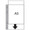Oxford A3 Portrait Punched Pockets, 120 Micron, Top Opening, Pack of 100