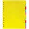 Elba Recycled Subject Dividers, Extra Wide, 10-Part, Blank Multicolour Tabs, A4, Multicolour